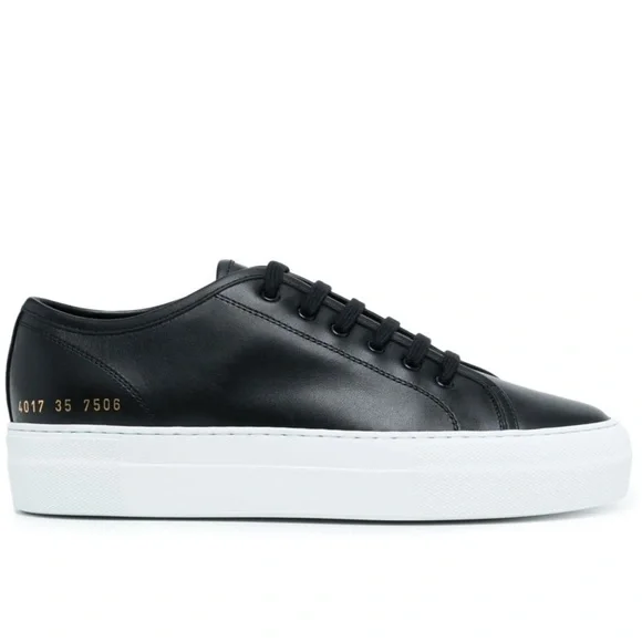 Common Projects Black and White tournament low top sneakers - Picture 1 of 8